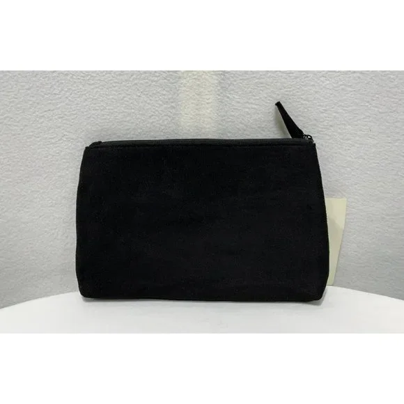 NWT Donna Karan Cashmere Mist Cosmetic Case Makeup Bag Black Bow - Picture 2 of 6